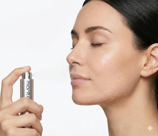 Spray Across Face at 10–15cm Distance