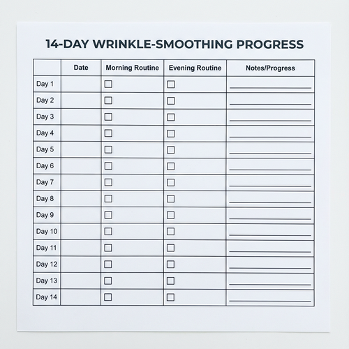 14-Day Wrinkle-Smoothing Progress Tracker